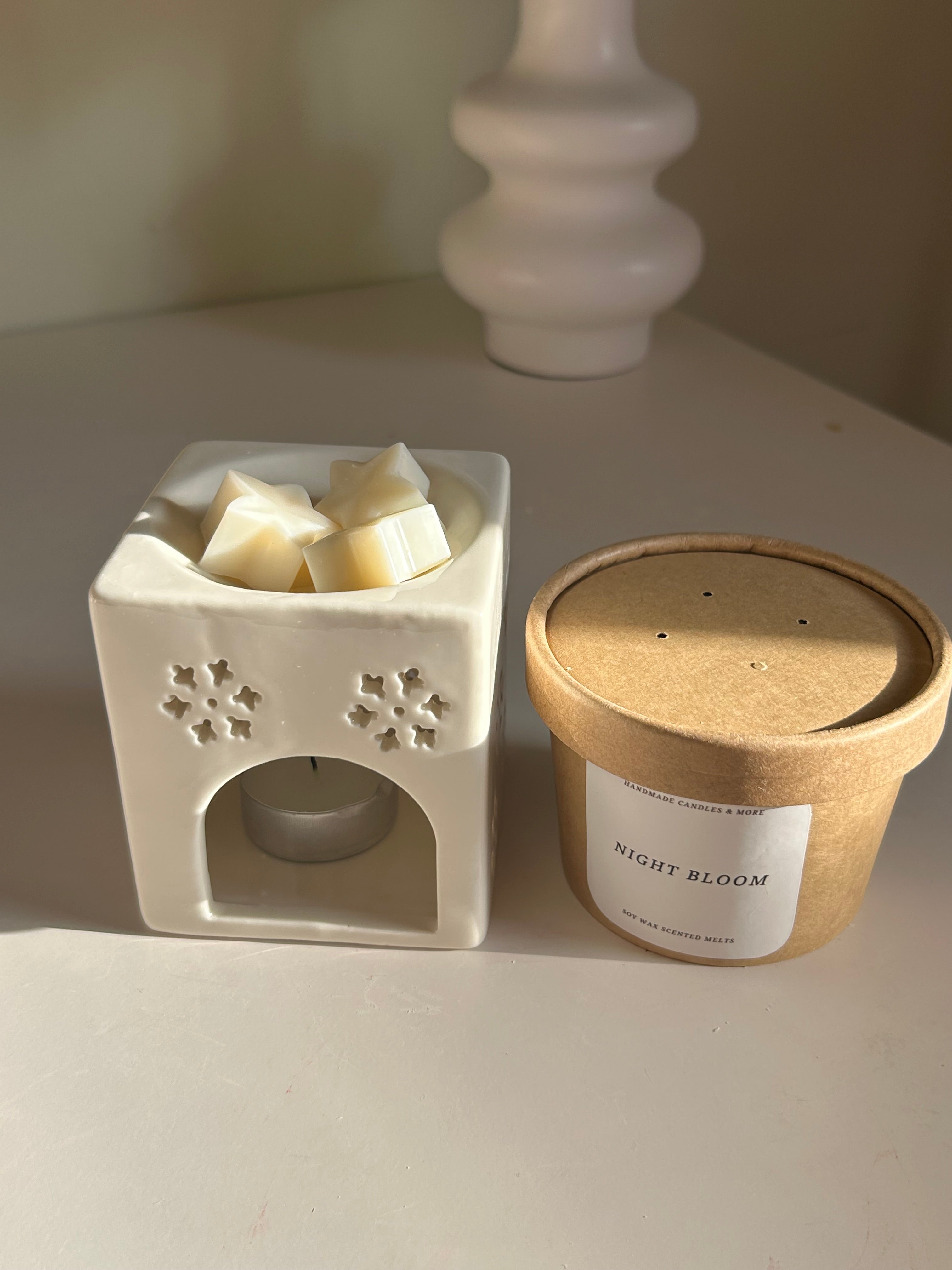 Wax melts night bloom