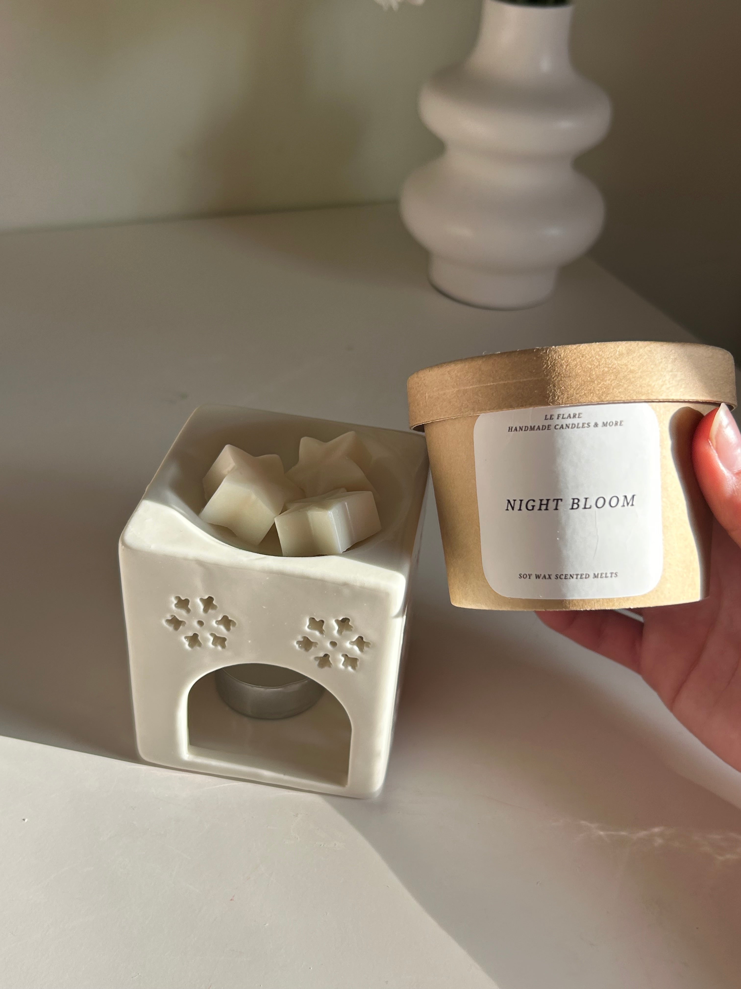 Wax melts night bloom