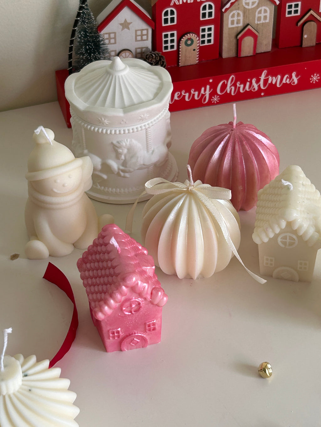 Christmas candle ornaments