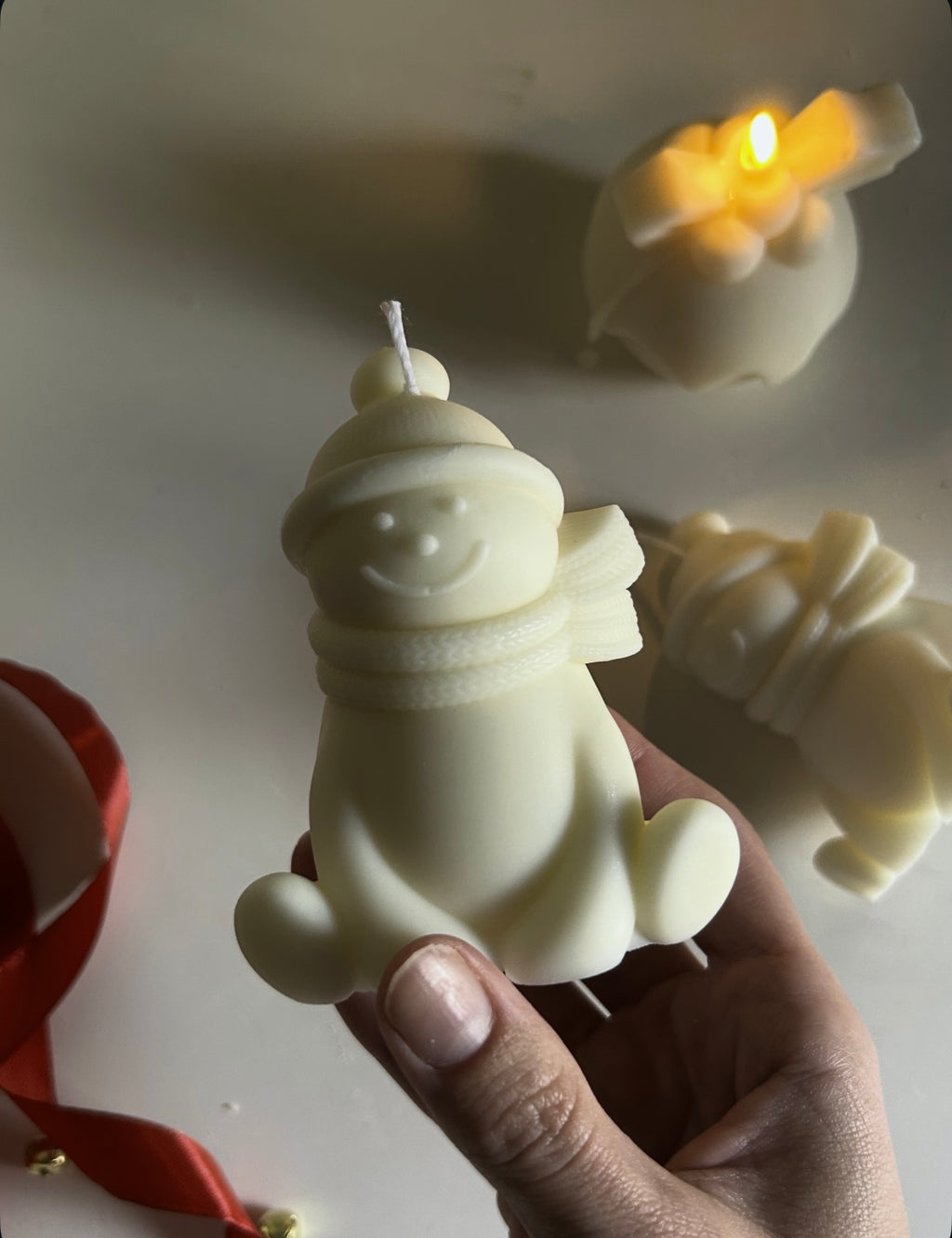 Snowman with a scarf