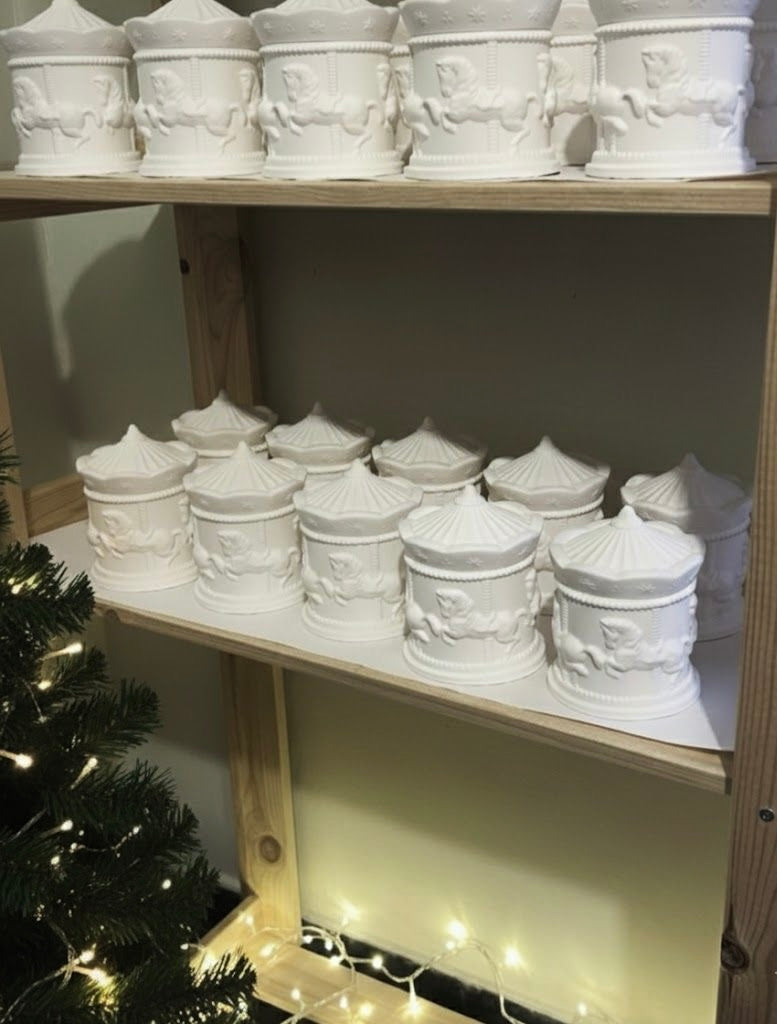 Handmade horse carousel candle