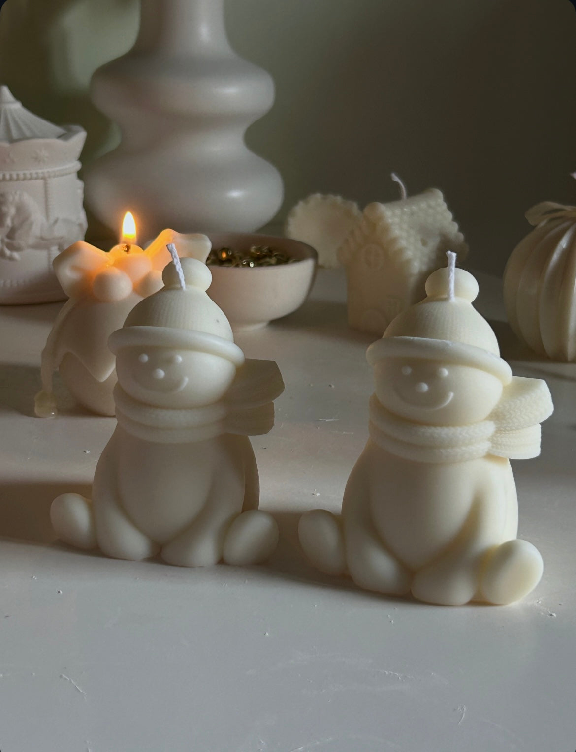 Snowman with a scarf