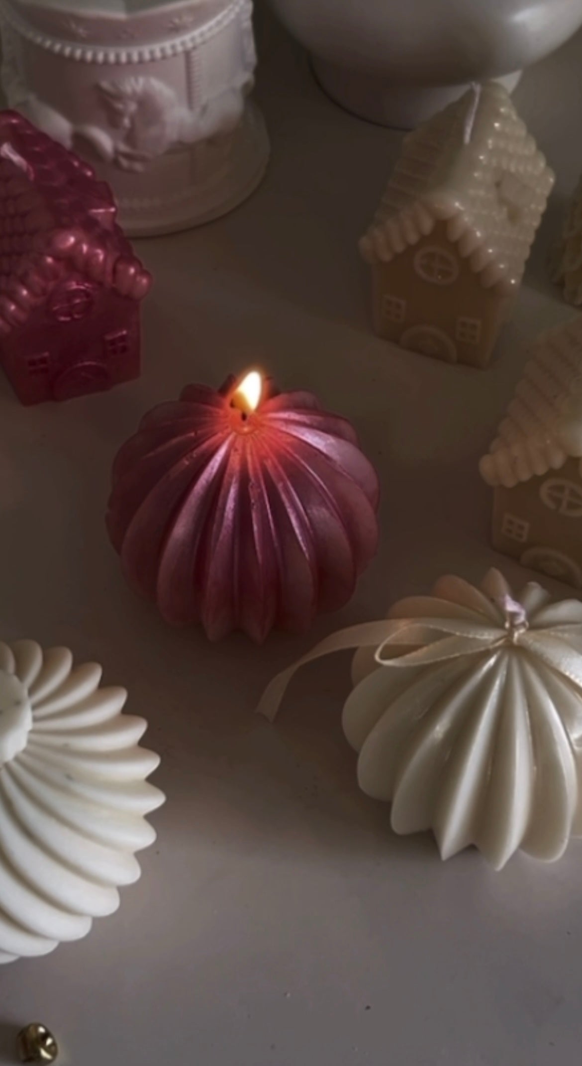 Christmas candle ornaments