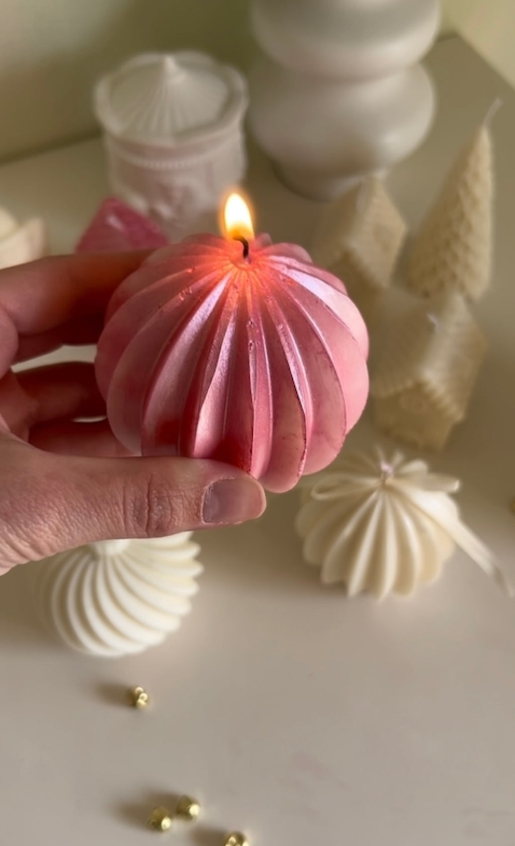 Christmas candle ornaments