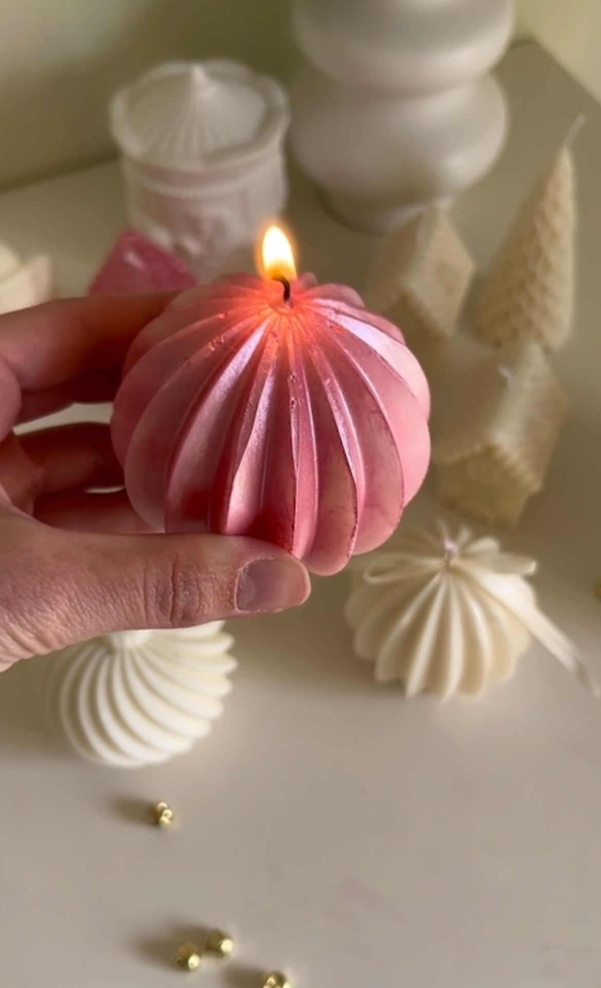 Christmas candle ornaments