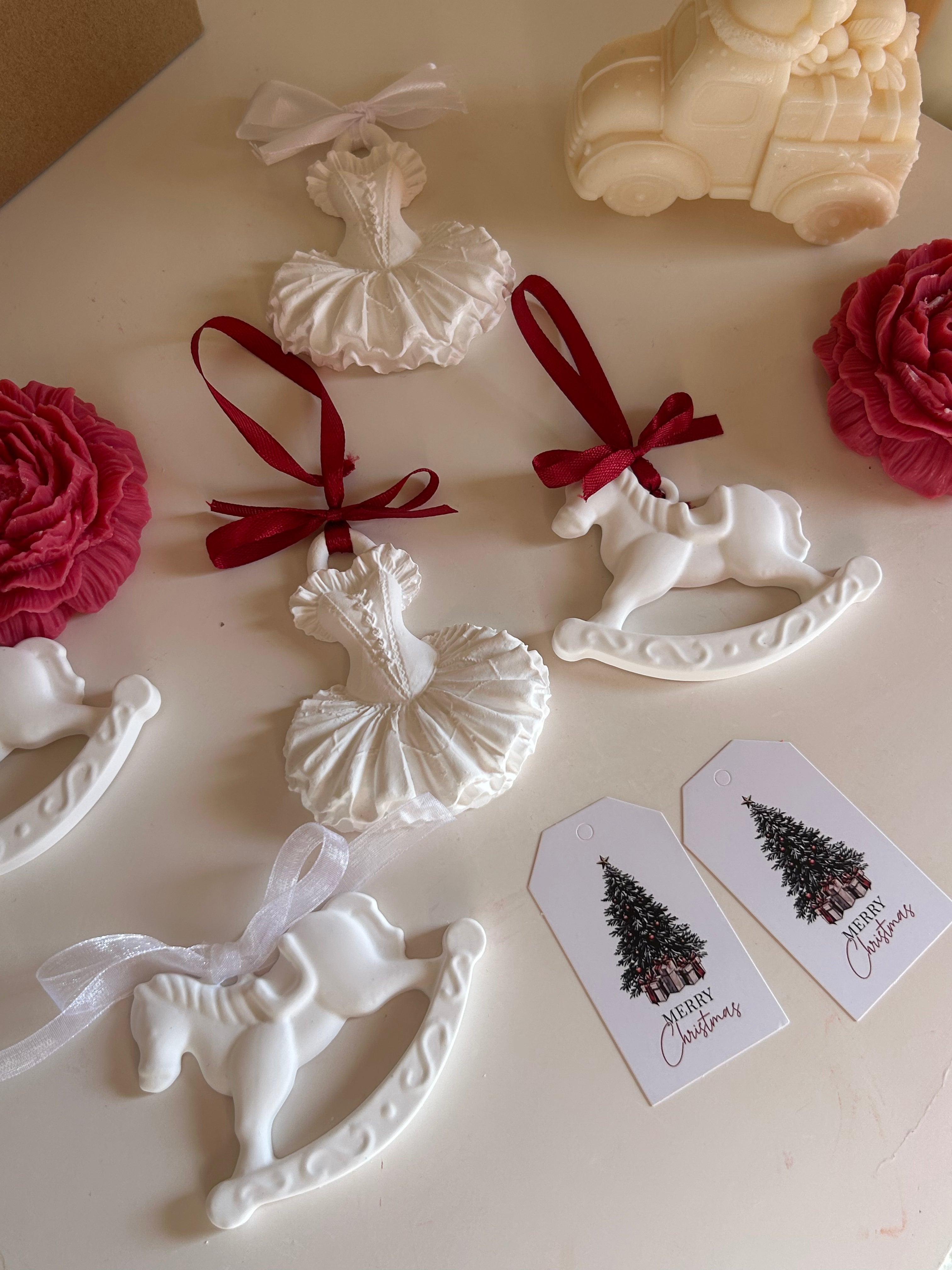 Horse and Ballerina Tree Ornaments