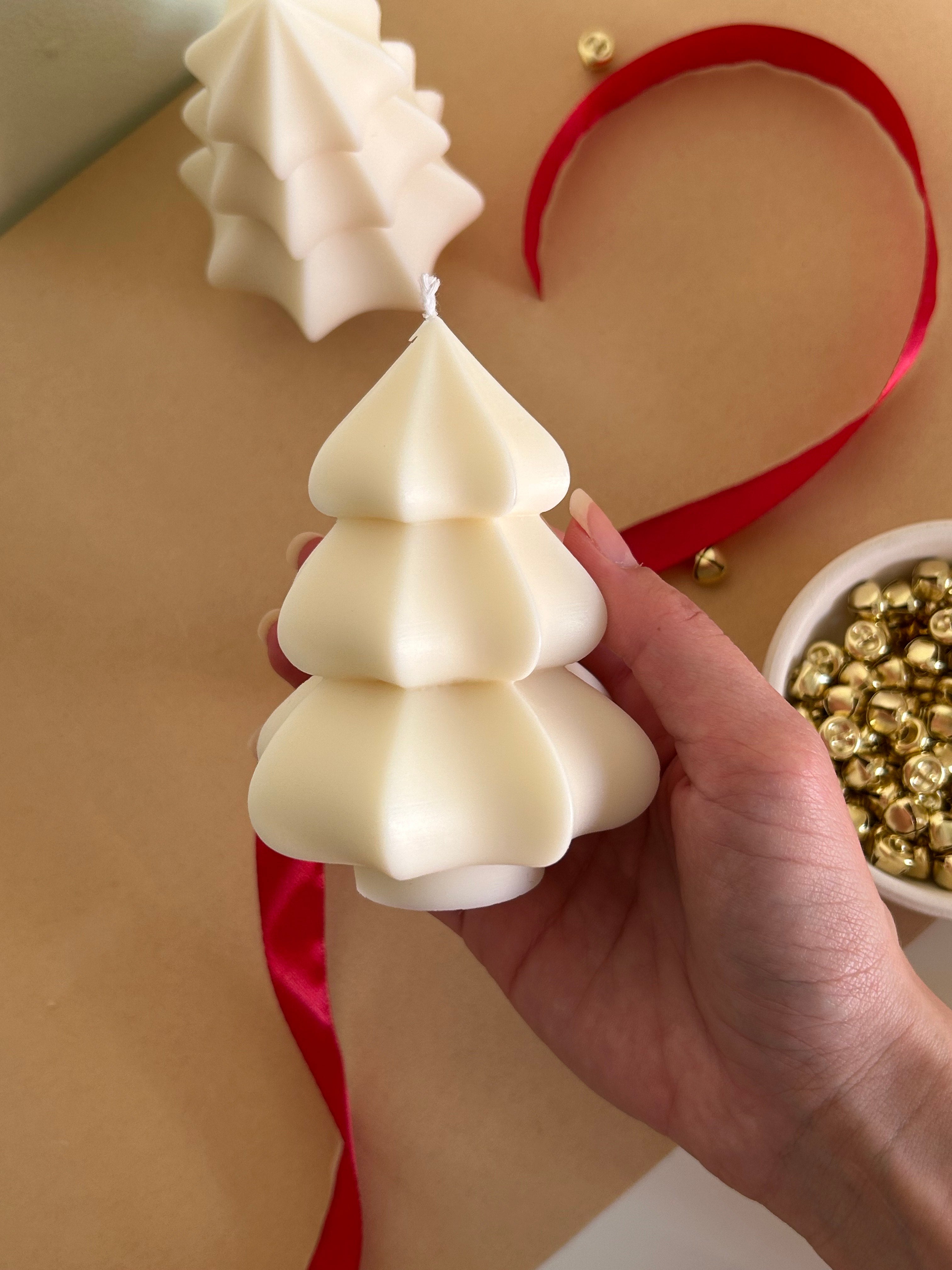 Large Christmas tree candle