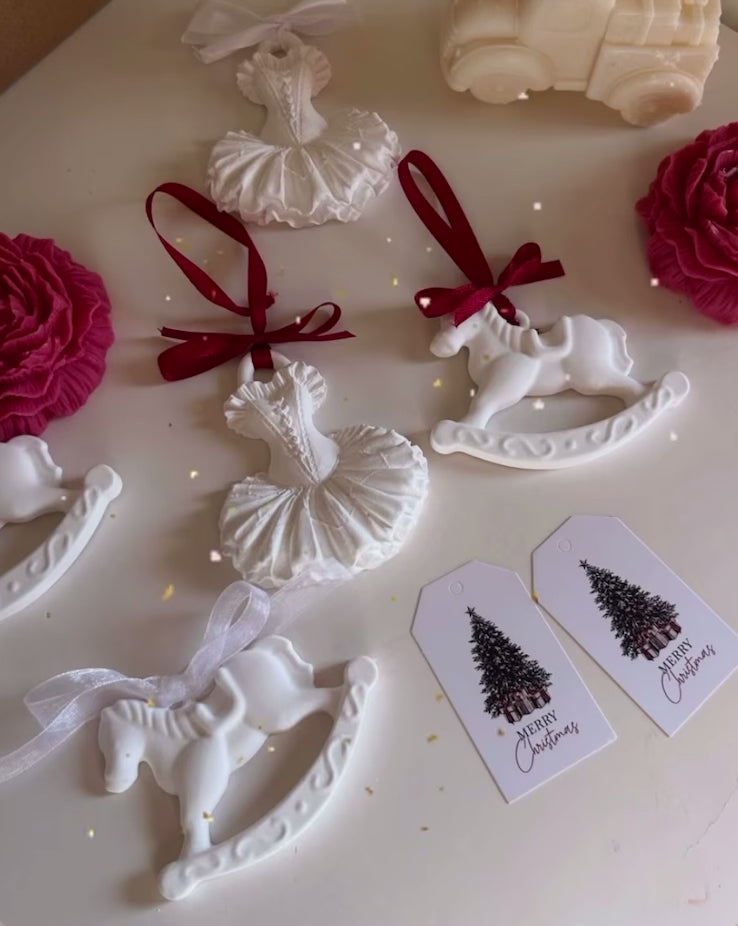 Horse and Ballerina Tree Ornaments